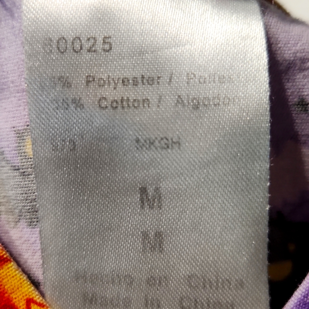 Disney Halloween Scrubs Mickey Mouse, Pluto & Donald Purple Size Medium - Picture 7 of 8